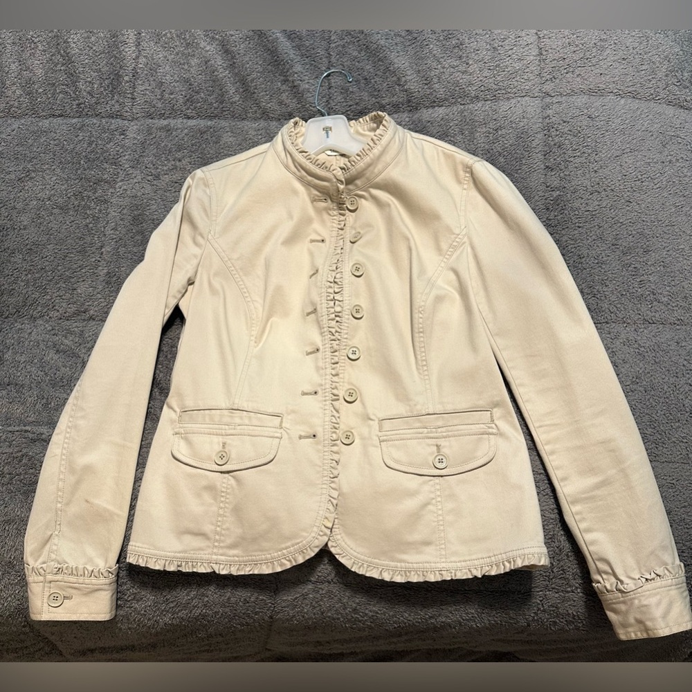 Ruffle Detail Jacket